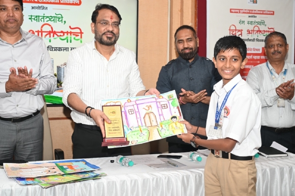 MHADA Painting Competition Celebrates Freedom, Creativity and the Vision of a Developed India